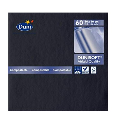 SERV. DUNISOFT 40X40 NEGRO 156935 C/720